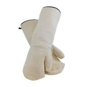 DESCRIPTION: (2) PAIRS OF TERRY CLOTH OVEN MITTS BRAND/MODEL: BAKERS MITTS #42-857 INFORMATION: OFF WHITE RETAIL$: $108.59 A PAIR QTY: 2