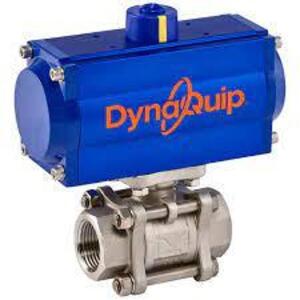 DESCRIPTION: (1) 2-WAY PNEUMATICALLY OPERATED BALL VALVE BRAND/MODEL: DYNAQUIP RETAIL$: $7965.56 EA QTY: 1