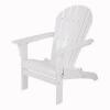 DESCRIPTION: (1) WOOD ADIRONDACK CHAIR BRAND/MODEL: MAINSTAYS INFORMATION: WHITE/GRAY RETAIL$: $95.00 EA SIZE: 250 LB CAPACITY QTY: 1