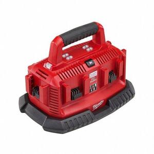 DESCRIPTION: (1) BATTERY CHARGER BRAND/MODEL: MILWAUKEE #40K996 INFORMATION: RED RETAIL$: $169.24 EA SIZE: For 18V, Li-Ion, Std, 120V AC QTY: 1