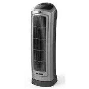 DESCRIPTION: (1) BLADELESS CERAMIC HEATER BRAND/MODEL: LASKO/AW315 INFORMATION: WITH REMOTE/BLACK & WHITE/2-QUIET HEAT SETTINGS RETAIL$: 144.00 SIZE: