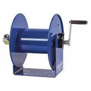 DESCRIPTION: (1) HAND CRANK HOSE REEL BRAND/MODEL: COXREELS #16X555 INFORMATION: BLUE RETAIL$: $342.41 EA SIZE: 3/8 X 100 QTY: 1