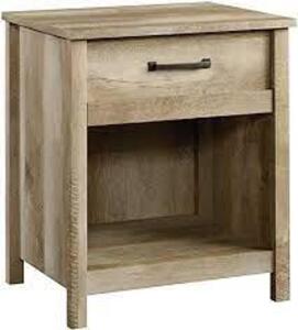 DESCRIPTION: (2) NIGHTSTAND BRAND/MODEL: MCCASLIN SAUDER INFORMATION: LINTEL OAK FINISH RETAIL$: $175.00 EA QTY: 2