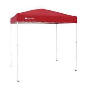 DESCRIPTION: (1) INSTANT CANOPY BRAND/MODEL: OZARK TRAIL INFORMATION: RED RETAIL$: $45.00 EA SIZE: 4X6 QTY: 1