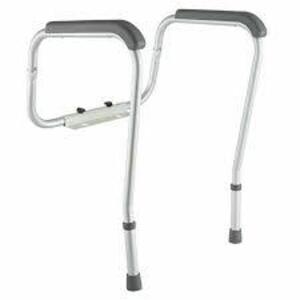 DESCRIPTION: (1) FOLDABLE TOILET SAFETY RAIL BRAND/MODEL: MEDLINE INFORMATION: WHITE RETAIL$: $35.99 EA SIZE: TOILET NOT INCLUDED QTY: 1