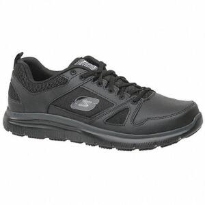 DESCRIPTION: (1) PAIR OF WORK SHOES BRAND/MODEL: SKECHERS #52ER05 INFORMATION: BLACK RETAIL$: $78.73 EA SIZE: SIZE 8 W QTY: 1