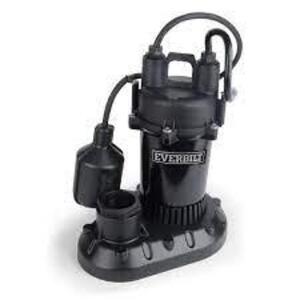 DESCRIPTION: (1) SUBMERSIBLE PUMP BRAND/MODEL: EVERBILT INFORMATION: BLACK RETAIL$: $134.00 EA SIZE: 1/3 HP 36 GALLON QTY: 1