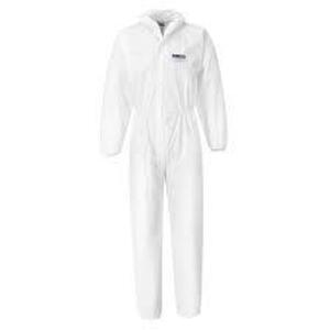 DESCRIPTION: (1) PACK OF (24) COVERALLS BRAND/MODEL: KOOLGUARD/107-KG INFORMATION: WHITE/ELASTIC WRIST & ANKLE RETAIL$: 48.75 PER PK OF 24 SIZE: 5XL Q