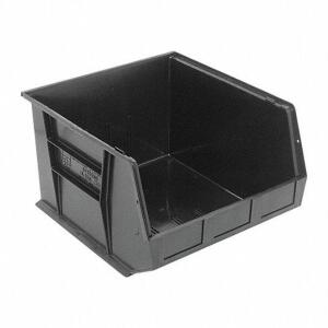 DESCRIPTION: (3) HAND AND STACK BINS BRAND/MODEL: QUANTUM STORAGE SYSTEMS #1NTW7 INFORMATION: BLACK RETAIL$: $51.29 EA SIZE: 16 1/2 in x 18 in x 11 in