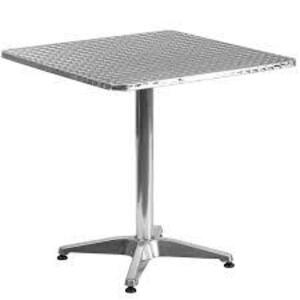 DESCRIPTION: (1) SQUARE TABLE BRAND/MODEL: FLASH FURNITURE #192R04 INFORMATION: GRAY RETAIL$: $153.41 EA SIZE: 31 1/2 in Dia, 27 1/2 in Ht QTY: 1