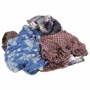 DESCRIPTION: (1) BOX OF CLOTH RAGS BRAND/MODEL: GRAINGER #5LVD0 INFORMATION: VARIES RETAIL$: 98.57 SIZE: 50 LB QTY: 1