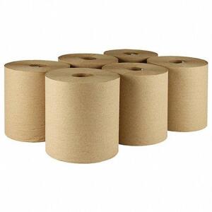 DESCRIPTION: (1) CASE OF (6) ROLLS OF PAPER TOWELS BRAND/MODEL: TOUGH GUY#38X645 INFORMATION: BROWN RETAIL$: $53.42 EA SIZE: 7-7/8 IN ROLL WD 800 FT L