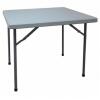 DESCRIPTION (1) GRAINGER SQUARE FOLDING TABLE BRAND/MODEL 13V431 ADDITIONAL INFORMATION GRAY/LOAD CAPACITY: 450 LB/RETAILS AT $83.60 SIZE 29"H X 36"W