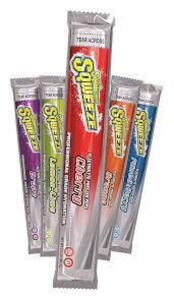 DESCRIPTION: (2) PACKS OF (10) FREEZER POPS BRAND/MODEL: SQWINCHER #1UFK7 INFORMATION: 5 FLAVORS RETAIL$: $5.00 EA QTY: 2