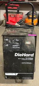 DESCRIPTION: DIE HARD 12V MANUAL BATTERY & ENGINE STARTER BRAND/MODEL: DIE HARD LOCATION: SHOWROOM #2 QTY: 1