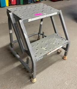 DESCRIPTION: 2-STEP MOBILE STOOL LOCATION: SHOWROOM #2 QTY: 1