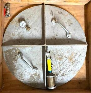 DESCRIPTION: 32" MANHOLE TESTER PLATE LOCATION: SHOWROOM #2 QTY: 1