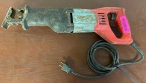 DESCRIPTION: MILWAUKEE CORDED SAWZALL RECIPROCATING SAW BRAND/MODEL: MILWAUKEE LOCATION: SHOWROOM #2 QTY: 1