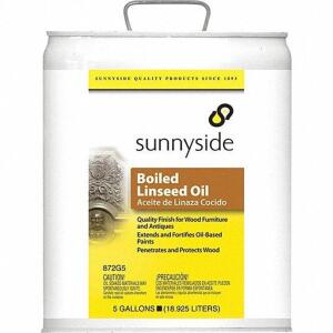 DESCRIPTION (1) BOILED LINSEED OIL BRAND/MODEL SUNNYSIDE #487F10 ADDITIONAL INFORMATION RETAILS FOR $100.36 SIZE 1 GALLON THIS LOT IS ONE MONEY QTY 1