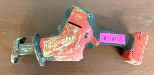 DESCRIPTION: MILWAUKEE CORDLESS HACKZALL RECIPROCATING SAW BRAND/MODEL: MILWAUKEE LOCATION: SHOWROOM 2 QTY: 1