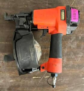 DESCRIPTION: HUSKY PNEUMATIC ROOFING NAILER LOCATION: SHOWROOM 2 QTY: 1