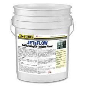 DESCRIPTION (1) SELF LEVELING CONCRETE REPAIR AND RESURFACING BRAND/MODEL JETAFLOW #15F509 ADDITIONAL INFORMATION RETAILS FOR $70.48 SIZE 5 GALLON THI