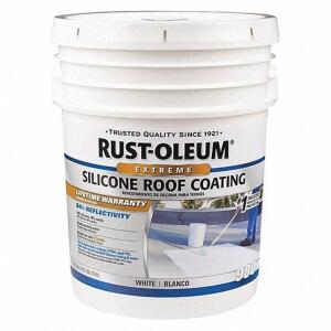 DESCRIPTION (1) ROOF COATING BRAND/MODEL RUST-OLEUM #55ER12 ADDITIONAL INFORMATION WHITE RETAILS FOR $302.29 SIZE 5 GALLON THIS LOT IS ONE MONEY QTY 1