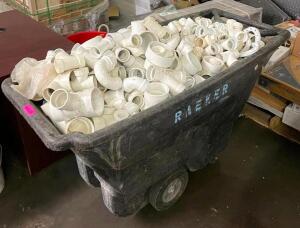 DESCRIPTION: CART OF ASSORTED PVC FITTINGS INFORMATION: CART NOT INCLUDED LOCATION: SHOWROOM 2 QTY: 1