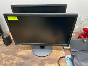 DESCRIPTION: (2) LENOVO D22-10 MONITORS SIZE 24" LOCATION: SHR2 THIS LOT IS: SOLD BY THE PIECE QTY: 2
