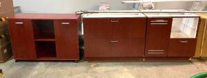 DESCRIPTION: (3) ASSORTED CABINET UNITS LOCATION: SHOWROOM 2 QTY: 3