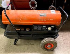 DESCRIPTION: 120,000 BTUH KEROSENE FORCED AIR HEATER BRAND/MODEL: DAYTON LOCATION: SHOWROOM 2 QTY: 1