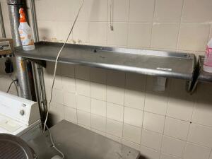 (2) 48" X 12" STAINLESS WALL SHELVES