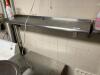 (2) 48" X 12" STAINLESS WALL SHELVES - 2