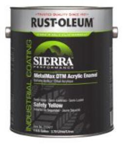 DESCRIPTION (1) PERFORMANCE SYSTEM METALMAX ACRYLIC METAL ENAMEL BRAND/MODEL RUST-OLEUM #210477 ADDITIONAL INFORMATION SAFETY YELLOW RETAILS FOR $87.5