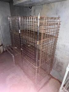 48" X 24" CAGED WIRE SHELVING UNIT