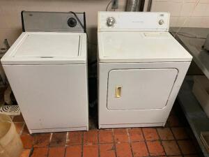 HOUSE HOLD ELECTRIC WASHER AND DRYER.