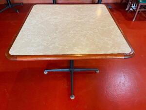 (3) 30" X 30" COMPOSITE TABLE W/ BASES