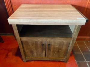 30" LAMINATE WOOD TV STAND.