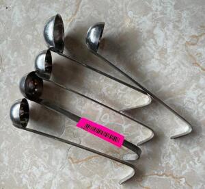 (5) - STAINLESS LADLES