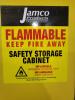 DESCRIPTION: (1) FLAMMABLES SAFETY CABINET BRAND/MODEL: JAMCO #BM90 INFORMATION: YELLOW RETAIL$: $1770.00 EA SIZE: 43"W 34"D 65"H QTY: 1 - 3