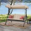 DESCRIPTION: (1) 3-PERSON DAYBED SWING BRAND/MODEL: MAINSTAYS INFORMATION: BEIGE RETAIL$: $399.99 EA QTY: 1