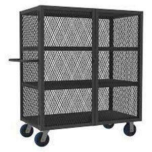 DESCRIPTION: (1) WELDED MESH SECURITY CART BRAND/MODEL: DURHAM MFG/HTL-2448-DD-3-6PU-95 INFORMATION: DAMAGES, MUST COME INTO INSPECT RETAIL$: 729.64 S