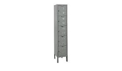 DESCRIPTION: (1) FIVE TIER PREMIUM LOCKER BRAND/MODEL: HALLOWELL #T9FB2143185 INFORMATION: DARK GRAY RETAIL$: $597.41 EA SIZE: 12"W 15"D 66"H QTY: 1