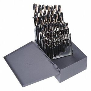 DESCRIPTION: (1) MECHANICS LENGTH DRILL BIT SET BRAND/MODEL: CLE-LINE #4GB64 INFORMATION: BLACK OXIDE RETAIL$: $186.07 EA SIZE: 29 DRILL BITS, 1/16" S