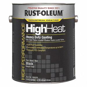 DESCRIPTION: (2) HEAT RESISTANT COATING BRAND/MODEL: RUST-OLEUM #36ND77 INFORMATION: BLACK RETAIL$: $225.01 EA SIZE: 1 GALLON QTY: 2