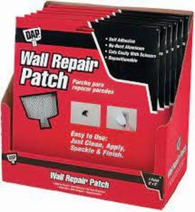 DESCRIPTION: (6) WALL REPAIR PATCH BRAND/MODEL: DAP FAST N FINAL QTY: 6