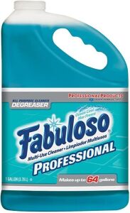 DESCRIPTION: (2) ALL PURPOSE CLEANER CONCENTRATEBRAND/MODEL: FABULOSO PROFESSIONAL #B0049HK3Q6INFORMATION: OCEAN COOL SCENT, MAKES UP TO 64 GALLONS OF CLEANERRETAIL$: $42/EASIZE: 1 GALLONQTY: 2