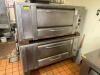 DESCRIPTION: BAKERS PRIDE DOUBLE STACK GAS DECK OVEN /W 34" DOORS BRAND / MODEL: BAKERS PRIDE ADDITIONAL INFORMATION NATURAL GAS. STONES IN GOOD CONDI - 3