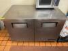 DESCRIPTION: TRUE 48" WORK TOP COOLER BRAND / MODEL: TRUE TUC-48 ADDITIONAL INFORMATION 115 V, 1 PHASE. POWERED ON, NOT COOLING SIZE 48" LOCATION: KIT