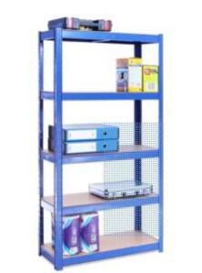 DESCRIPTION: (1) HEAVY DUTY GARAGE SHELF BRAND/MODEL: G-RACK INFORMATION: BLUE RETAIL$: $64.99 EA SIZE: 60"H X 48"W QTY: 1